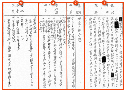 군기를 위반한 사건에 대해 보고한 문건